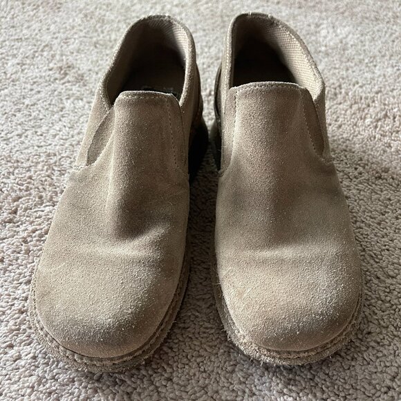 American Eagle 90s vintage gum wedge sole women's size 8 suede slip on. Grunge - Picture 2 of 6